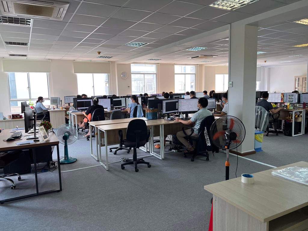 Spacious, naturally lit open-plan office